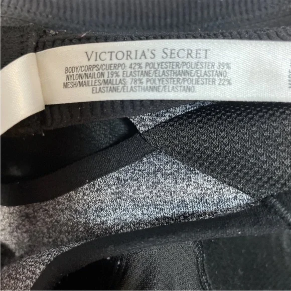 VSX Victoria’s Secret Sport Sports Bras 36D Adjustable Underwire Racerback Black - Picture 3 of 4
